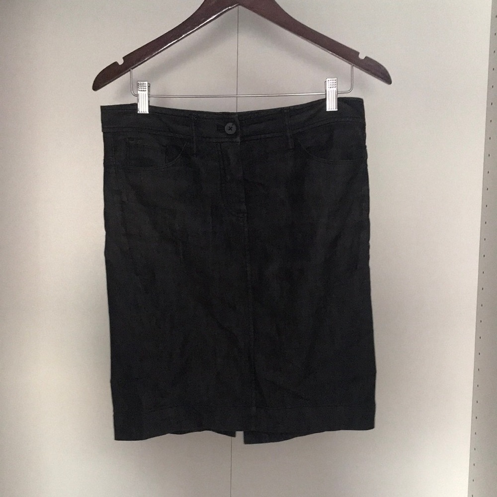 Black denim Kenneth Cole mini skirt